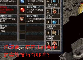法道合一在星王组合中的实战技巧有哪些? 法道合一在星王组合中的实战技巧有哪些?