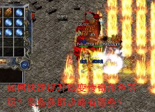 如何快速提升微变传奇角色等级?装备获取攻略有哪些? 如何快速提升微变传奇角色等级?装备获取攻略有哪些?