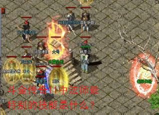 斗金传奇11中法师最特别的技能是什么? 斗金传奇11中法师最特别的技能是什么?