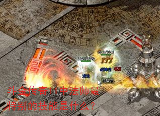 斗金传奇11中法师最特别的技能是什么? 斗金传奇11中法师最特别的技能是什么?