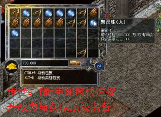 传世sif新手如何快速提升战力与获取顶级装备? 传世sif新手如何快速提升战力与获取顶级装备?